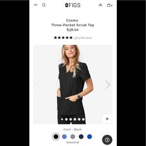 Figs scrub top, XL brand new!